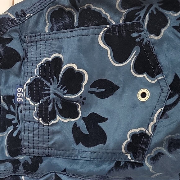 Vintage Hurley Y2K 2000s 999 Hawian Swim Surf Shorts size 30 Super Amazing - Picture 6 of 10